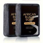 African black soap with shea butter moisturizing cleansing bar