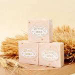 rice milk goat milk soap brightening cleansing bar 65g
