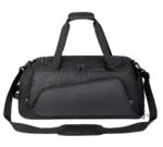 Waterproof gym duffel bag with shoe compartment for travel and fitness
