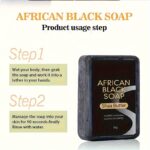 how to use African black soap cleansing steps