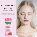 hair skin nails gummies for glowing skin beauty supplement