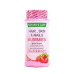 hair skin and nails gummies with biotin and collagen supplement